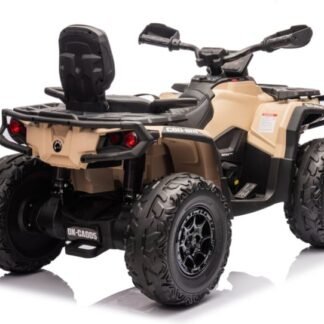 Quad Can-Am Outlander ATV, control remoto, beige, 12v, 4 motores - INDA1084-LI-CA005