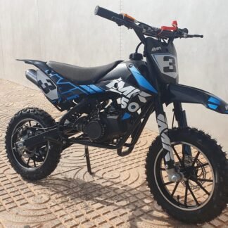 VENTA MOTOCROSS GASOLINA 49cc, BLACK-AZUL SERIES - INDA372-IMP-7221AZ