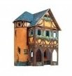 Marca Clever Paper 14370 - Casa taller de costura. Puzzle 3D de Montaje. Serie Medieval