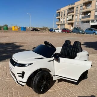 Coche eléctrico infantil Land Rover Evoque 12v, mando rc, blanco, 1 plaza, INDA175-EVOwt
