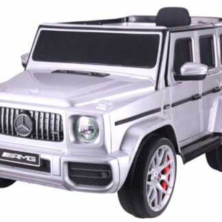 VENTA COCHE LITTLE G63 AMG 12V, INFANTIL, plateado metálico, FM, cuero, RC - INDA41-LIS306zil