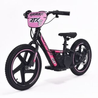 Bicicleta eléctrica para niños RIRIBIKE RTX6 24V (16"), ROSA - INDA1063-BN-RTX6PINK