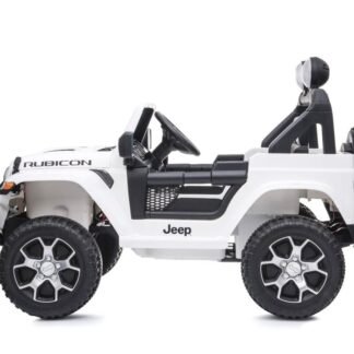 JEEP RUBICON 12V, 4 MOTORES, RC, BLANCO, DE 1A 6 AÑOS, BATERIA LITIO  INDA249-LEG6950241