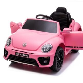 Coche infantil 12v VW Escarabajo LITTLE Dune Rosa-PINK, 2x12V, de 1 a 3 años, mando RC -  INDA221-LEG6950728