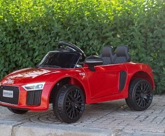 COCHE AUDI R8 "LITTLE SPYDER FULL OPTION" 12V ROJO - INDA584-RA-HL1818