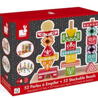 Janod  J05331-52 Piezas para APILAR «EDUTOTEM» Juego, Multicolor
