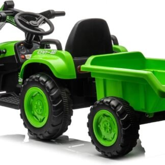 Tractor-Excavadora con Remolque Stone-AT 12V - Verde, RC, 2-6 AÑOS  INDA934-STONE-AT