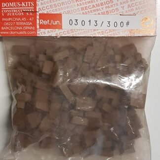 Piedra irregular color negra para maquetas. Domus Kits 3013. Bolsa 300 unidades