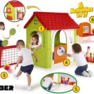 Activity House 6in1 de FEBER, Casa Infantil  +3 años con Juegos incorporados - FE13048-FEH15000