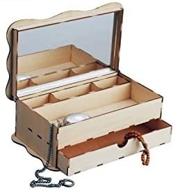 Artesanía Latina 30206 - Joyero con Espejo y cajón Secreto