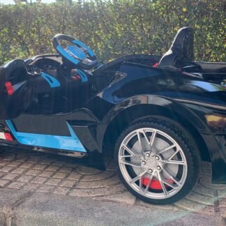 COCHE Bugatti Divo 12V azul claro y negro - INDA411-AC-HL338