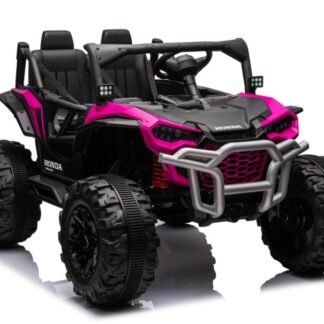Buggy UTV Honda Talon de 24 V, ROSA, 2 plazas, cuero, control remoto, EVA - INDA1135-LI-H966