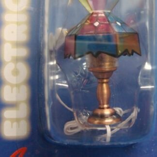 ARTESANÍA LATINA 12980. LÁMPARA SOBREMESA TIFFANY MULTICOLOR MINIATURA CASA MUÑECAS