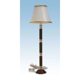 ARTESANÍA LATINA 12986. LÁMPARA PIE DE MADERA. MINIATURA PARA CASA DE MUÑECAS