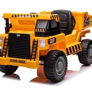 Vehículo de trabajo, coche eléctrico 12V para niños, asiento cuero, ruedas goma, RC  INDA-924-AC-JS3198