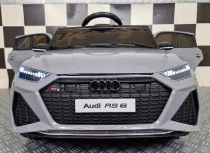VENTA AUDI RS6 GRIS NARDO, RC, ruedas goma, asiento CON FUNDA- KI4RS6GREY - Imagen 5