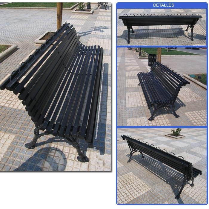 VENTA BANCO FUNDICION Y LISTONES DE HIERRO Y SISTEMA ANTI-MAL-USO. ASL_434