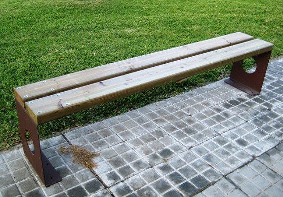 BANCO DE MADERA EXTERIOR PARQUES PUBLICOS. ASL_469