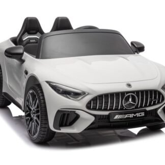 venta Coche eléctrico niños 2 plazas, Mercedes SL63 24V, 2 MOTORES DE 200W, blanco INDA735-LE-DKSL63