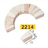 50 Bloques piedra para arcos ó ojiva para maquetas. AEDES 2214.