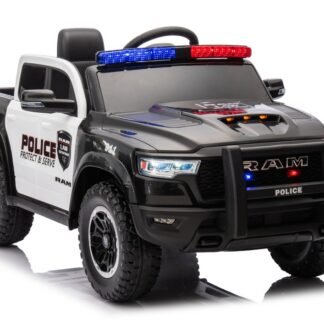 CAMIONETA DE POLICIA 12V PARA NIÑOS, DODGE RAM, 4 MOTORES, RC PARENTAL, FULL OPTION, 1-5 AÑOS  INDA984-LE-20907