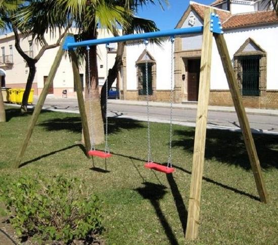 Columpio madera para parques públicos ASL_225C