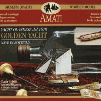Amati 1350. Kit modelismo yate de oro en una botella