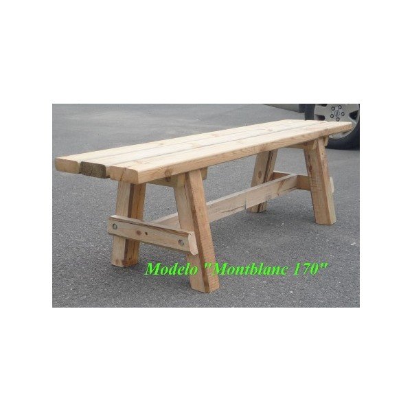 BANCO DE JARDÍN, MADERA CURADA, CASAS RURALES, MOD. MONTBLANC - MB170