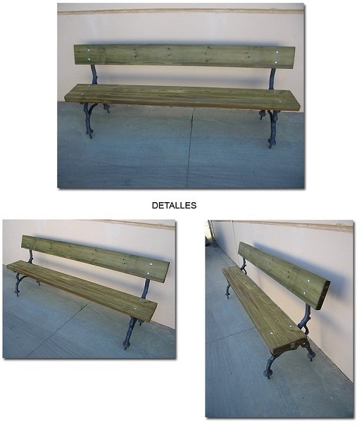 BANCO EXTERIOR MADERA Y FUNDICIÓN MOD "ALAMEDA", ASL_422