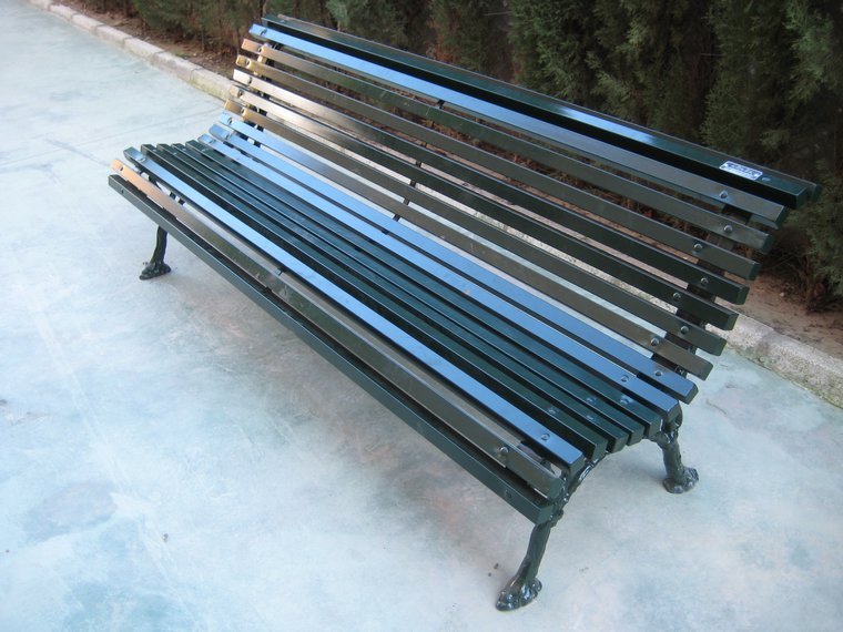 BANCO FUNDICION Y LISTONES DE HIERRO, 2m, ASL_416