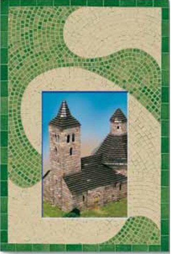 MOSAICO PORTA RETRATOS, KIT PIEDRA CERÁMICA CONSTRUCCIÓN. AEDES 5508 PORTARETRATOS FORMAS