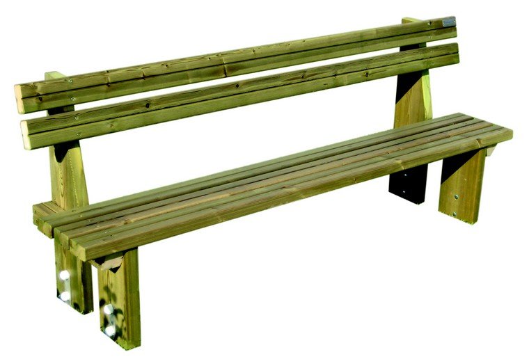 BANCO PARA EXTERIORES Y JARDINES; BANCO DE MADERA ASL_449