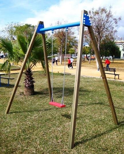 Columpio de madera para uso comercial ASL_225H