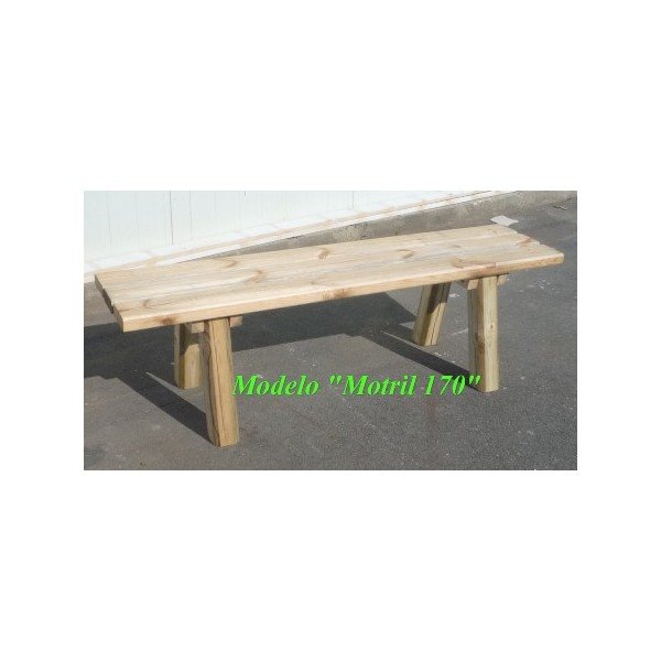 BANCO DE MADERA PARA JARDÍN, MODELO MOTRIL REF MO 170
