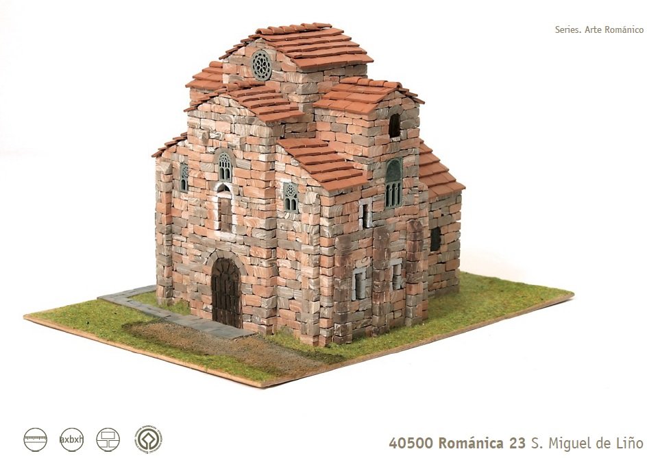 DOMUS 40500 - KIT MAQUETA IGLESIA ROMÁNICA 23, S. Miguel de Liño