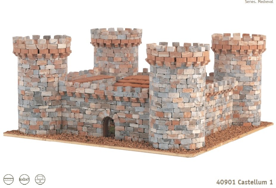 DOMUS KITS 40901 - MAQUETA CASTILLO MEDIEVAL PIEDRA 1