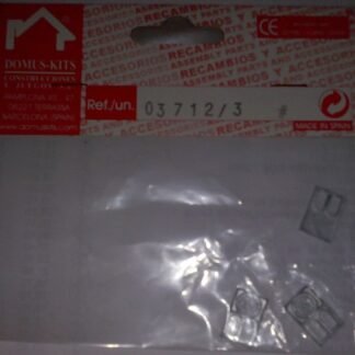 Domus Kits 3712, pack de tres ventanales metálicos miniatura con rosetón liño