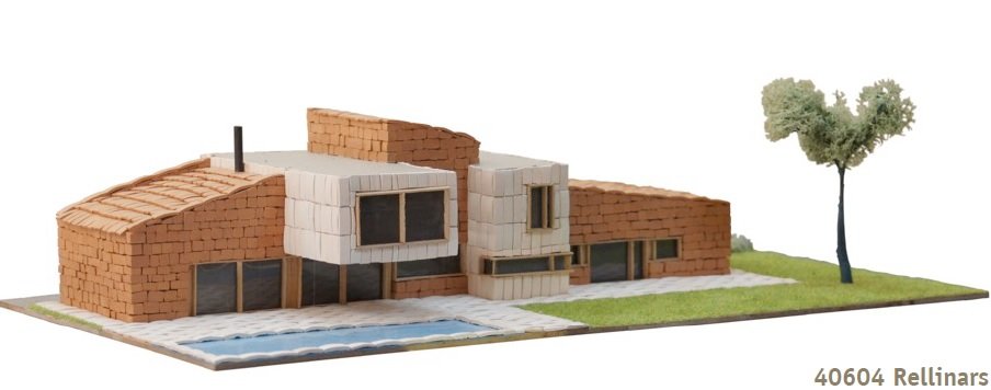 MAQUETA DE PIEDRA CASA MODERNA RELLINARS. DOMUS KITS 40604