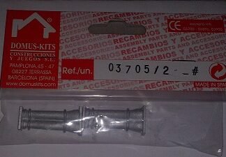 Domus Kit 3705, Pack de dos columnas gemeladas en miniatura. 3,4cms altura