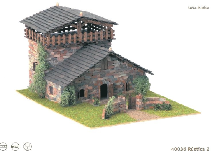 DOMUS 40036, KIT MAQUETA CASA PIEDRA RÚSTICA 2