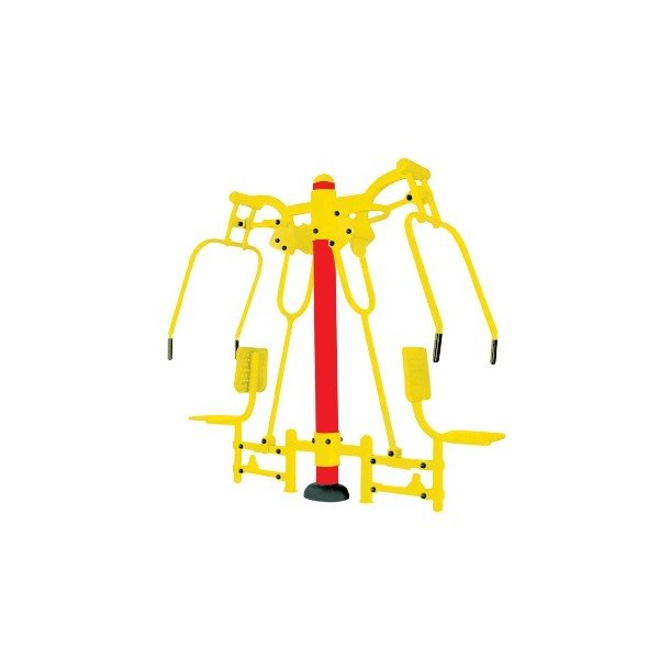 APARATO GIMNASIA FITNESS EXTERIOR. ELEVADOR BRAZOS DOBLE REF 12ACH18. LÍNEA ECONÓMICA FITNESS EXTERIOR