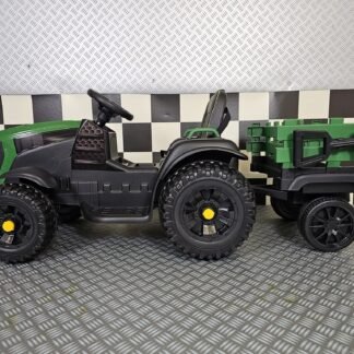 TRACTOR INFANTIL ELÉCTRICO FARMER 12 VOLTIOS VERDE CON RC, INDA120-c4k0925