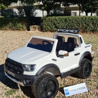 Ford Ranger Raptor 12v, 2 motores, blanco, rc parental, 2 plazas - AC-F150R