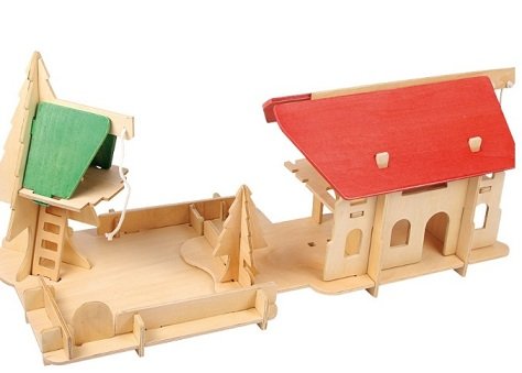 VENTA GRANJA INFANTIL DE CHAPÓN. VIENE EN KIT MONTAJE. REF BERLÍN 5256