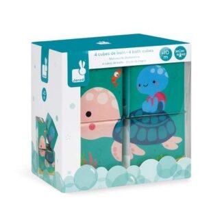 Janod J04713 - Cubo de baño, 4 piezas