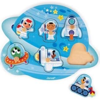 Janod J07101- Puzzle ENCAJABLE Madera, EL Espacio