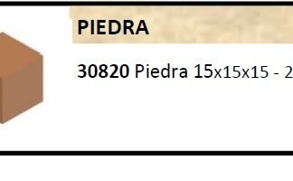 keranova 30820. Piedra cuadrada. Bolsa 25 unidades