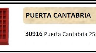 Keranova 30916. Puerta grande para maquetas de casas miniatura. Bolsa con 3 puertas