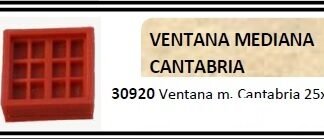 Keranova 30920. Ventana mediana miniatura para maquetas.