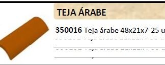 Keranova 350016. 25 unidades Teja árabe escala 1:10 de maquetas.